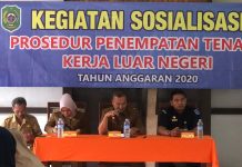 Kegiatan Sosialisasi Prosedur Penempatan Tenaga Kerja Luar Negeri Tanggal 18 Februari 2020