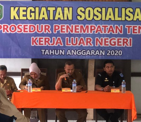 Kegiatan Sosialisasi Prosedur Penempatan Tenaga Kerja Luar Negeri Tanggal 18 Februari 2020