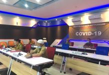 Video Conference Menaker dan Walikota Singkawang beserta Kepala Perangkat Daerah