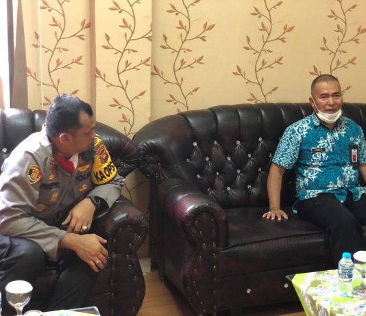 Kunjungan Kerja Kadis PMTK Ke Polres Singkawang terkait Pelaksanaan MPP