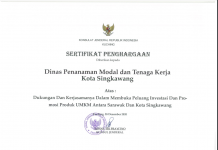 Penghargaan dari Konsulat Jenderal RI Kuching