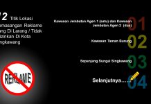 Lokasi Pemasangan Reklame Yang Di Larang