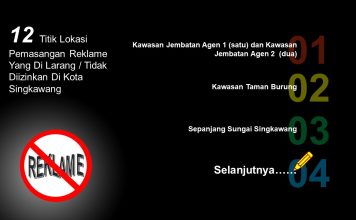Lokasi Pemasangan Reklame Yang Di Larang
