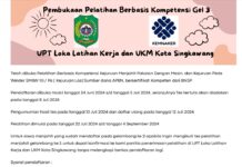 Pembukaan Pelatihan Menjahit dan Kejuruan Las