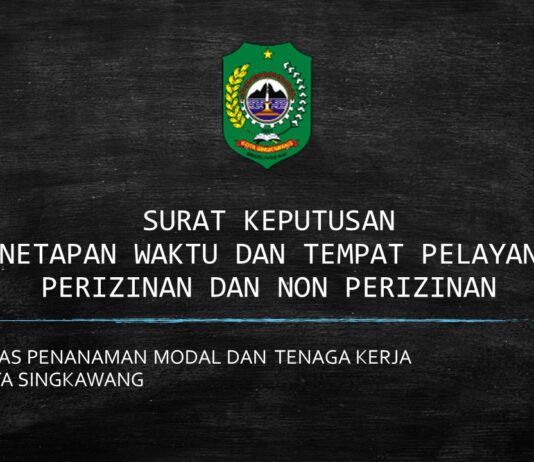 SK PENETAPAN WAKTU DAN TEMPAT PELAYANAN PERIZINAN DAN NON PERIZINAN