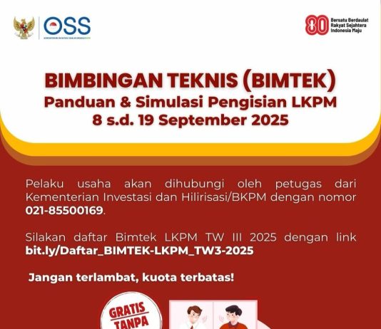 Bimtek Simulasi Pengisian LKPM