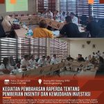 Pembahasan Raperda tentang Pemberian Insentif dan Kemudahan Investasi