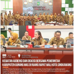 Audiensi dan diskusi bersama Pemkab Gunung Mas