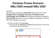 Panduan Proses Konversi KBLI 2020 dan Di Bawah 2020 menjadi KBLI 2025